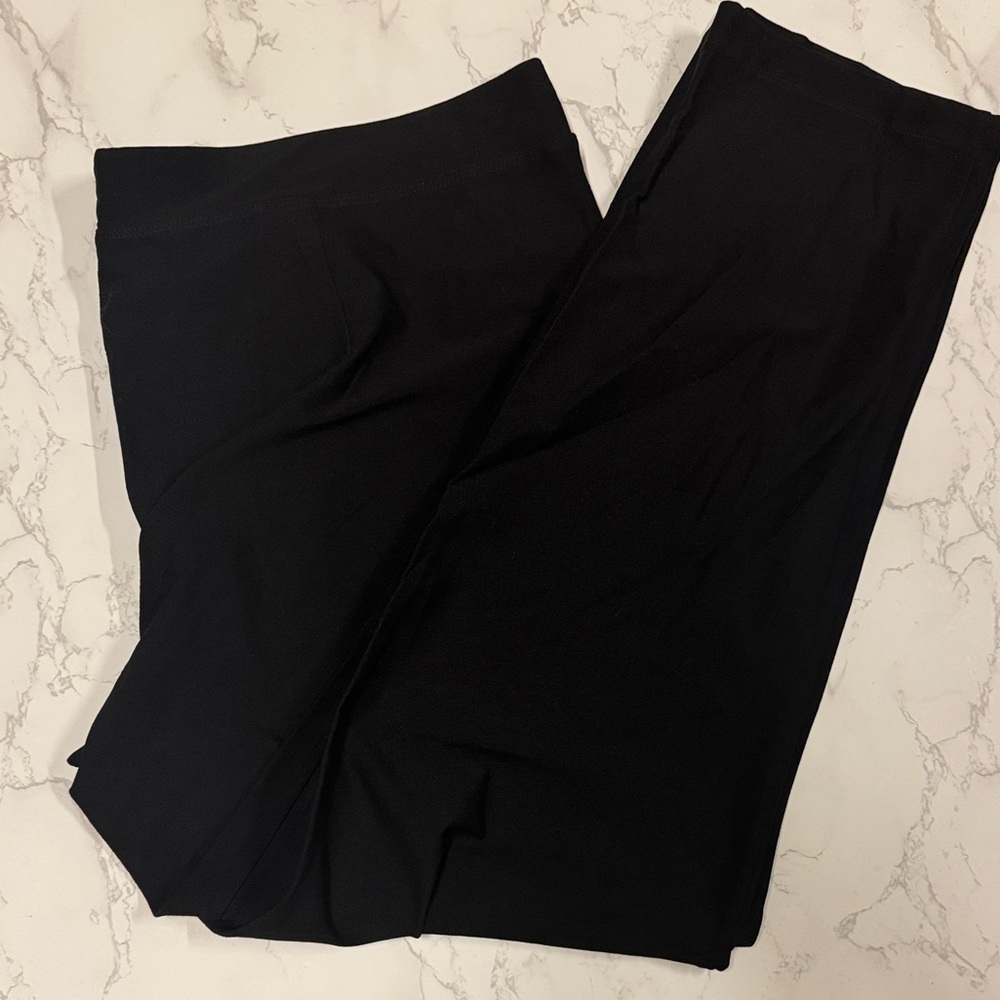 Black Slim ankle pant W/YK